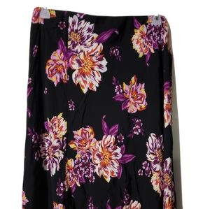 Floral slip skirt plus size